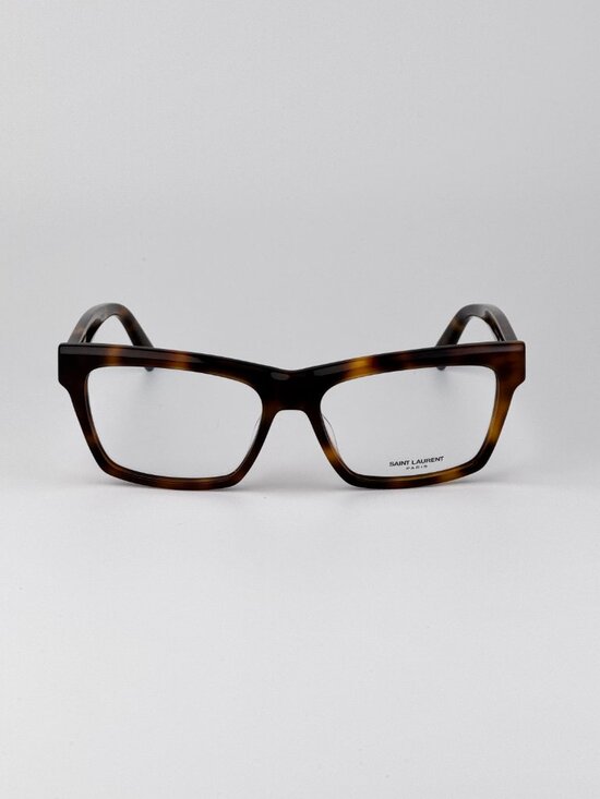 Saint Laurent Women’s Eyeglasses Havana Rectangular SLM104OPT 003 NEW AUTHENTIC main image 5